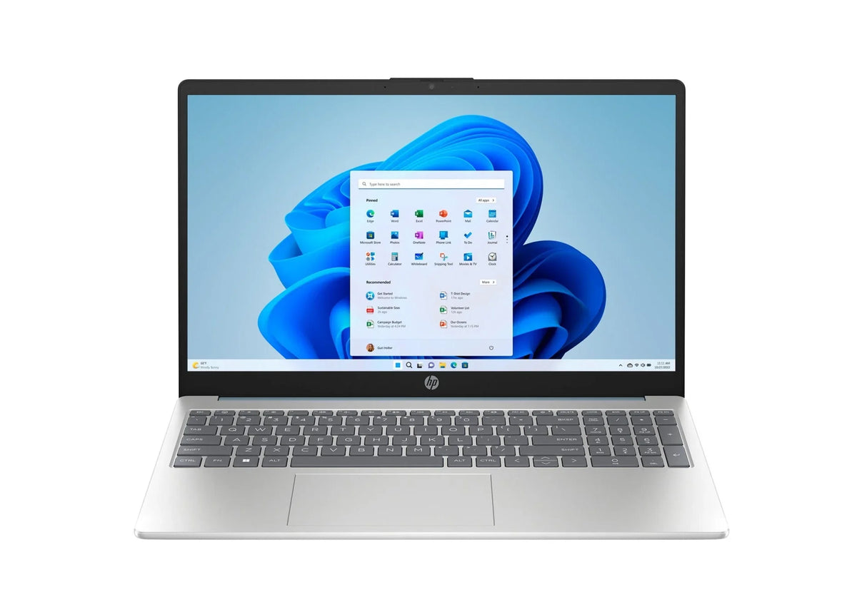 HP 15-fc0613ds 15.6" HD Notebook, AMD R5-7530U, 2.0GHz, 8GB RAM, 256GB SSD, Win11H - 8B0S1UA#ABA (Certified Refurbished)