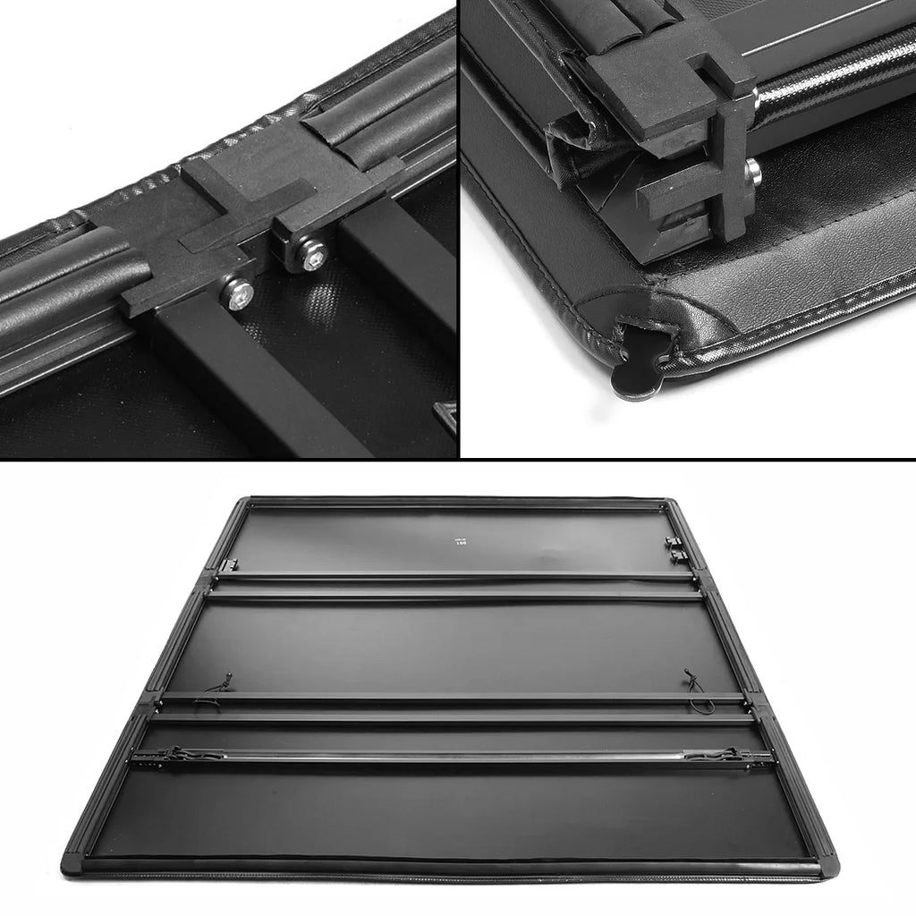 Auto Drive Soft Tri Fold Truck Bed Tonneau Protection Fits 2005 - 2023 Nissan Frontier 4' 11" Bed (58.6")