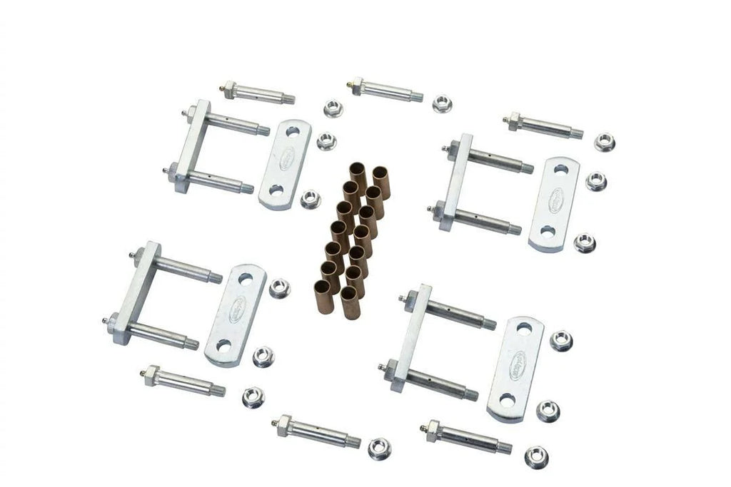 MORryde LRE12-001 Heavy-Duty Shackle Kit for LRE Suspension - Tandem, Standard Hanger