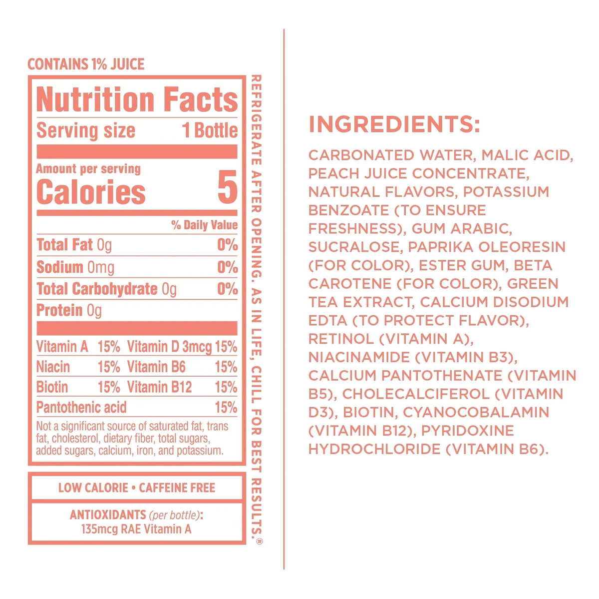 Sparkling Ice® Naturally Flavored Sparkling Water, Peach Nectarine 17 Fl Oz, (Pack of 12)