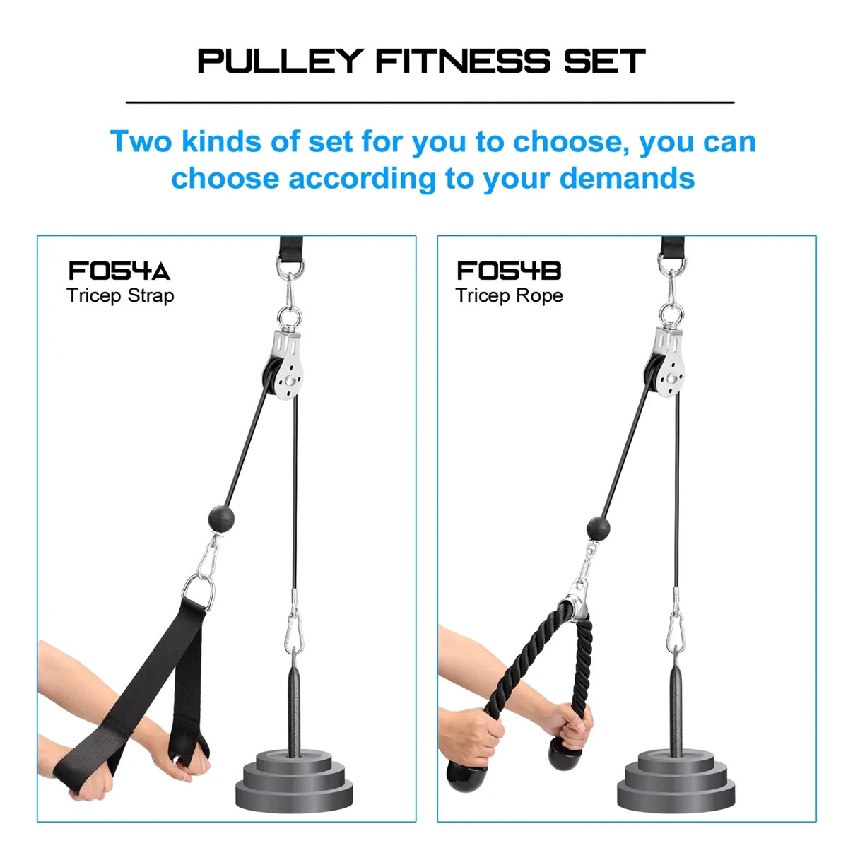 Meterk Fitness DIY Pulley Cable Machine Attachment System Loading Pin Lifting Arm Biceps Triceps Blaster Hand Strength Training Equipment