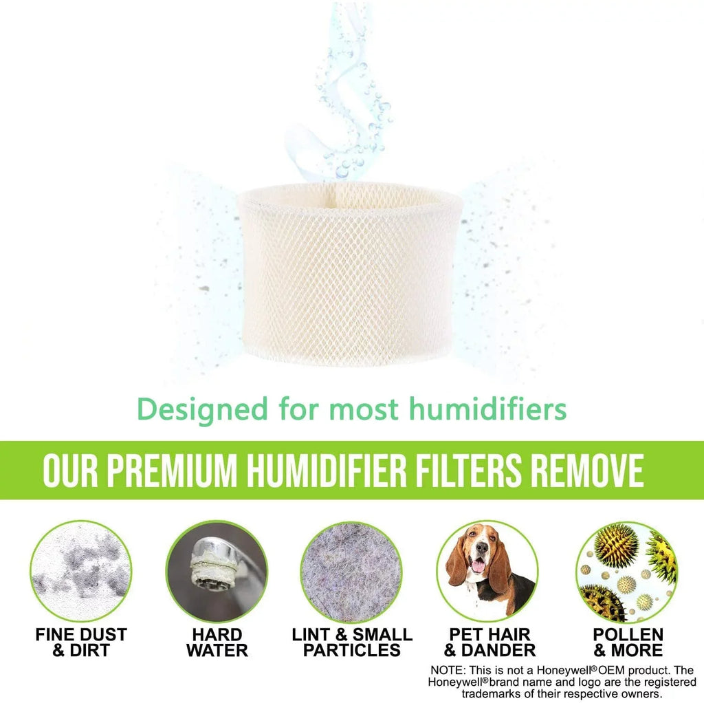 ITidyHome 4-Pack Replacement for Emerson MAF2 Moist air Wicking Humidifier Filter Pattern to Compatible with Emerson Part # MAF2 & Kenmore Part # 15508, Noma Part #EF2.