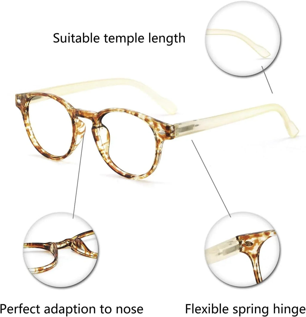 OCCI CHIARI Lightweight Style Acetate frame Stylish Reading Glasses For Women(Yellow,3.0)