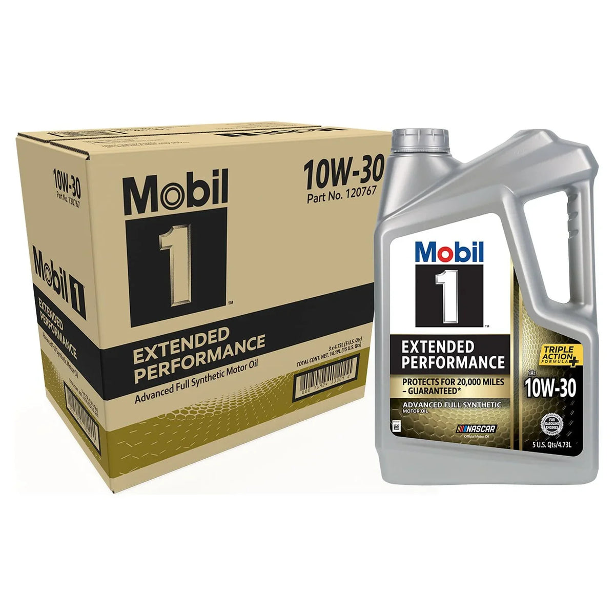 Mobil 1 Extended Performance Full Synthetic Motor Oil 10W-30, 5 qt (3 Pack)