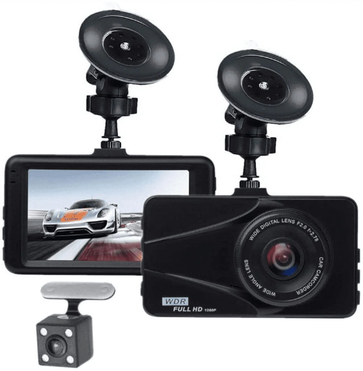 T670 Plus DVR Dash Cam For Kia Dual Travel Recorder Full HD 3" LCD Screen 170° Wide Angle, WDR, G-Sensor, Loop Recording Motion Detection Excellent Video Images