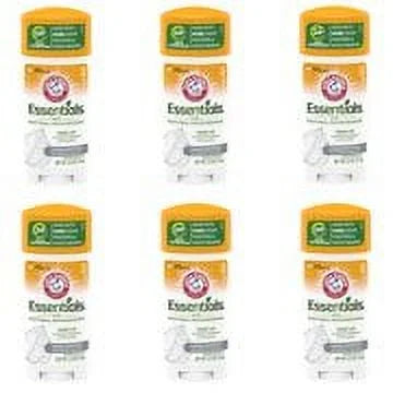 6 Pack Arm & Hammer Essentials Deodorant Sturdy Unscented 2.5 Ounce Each