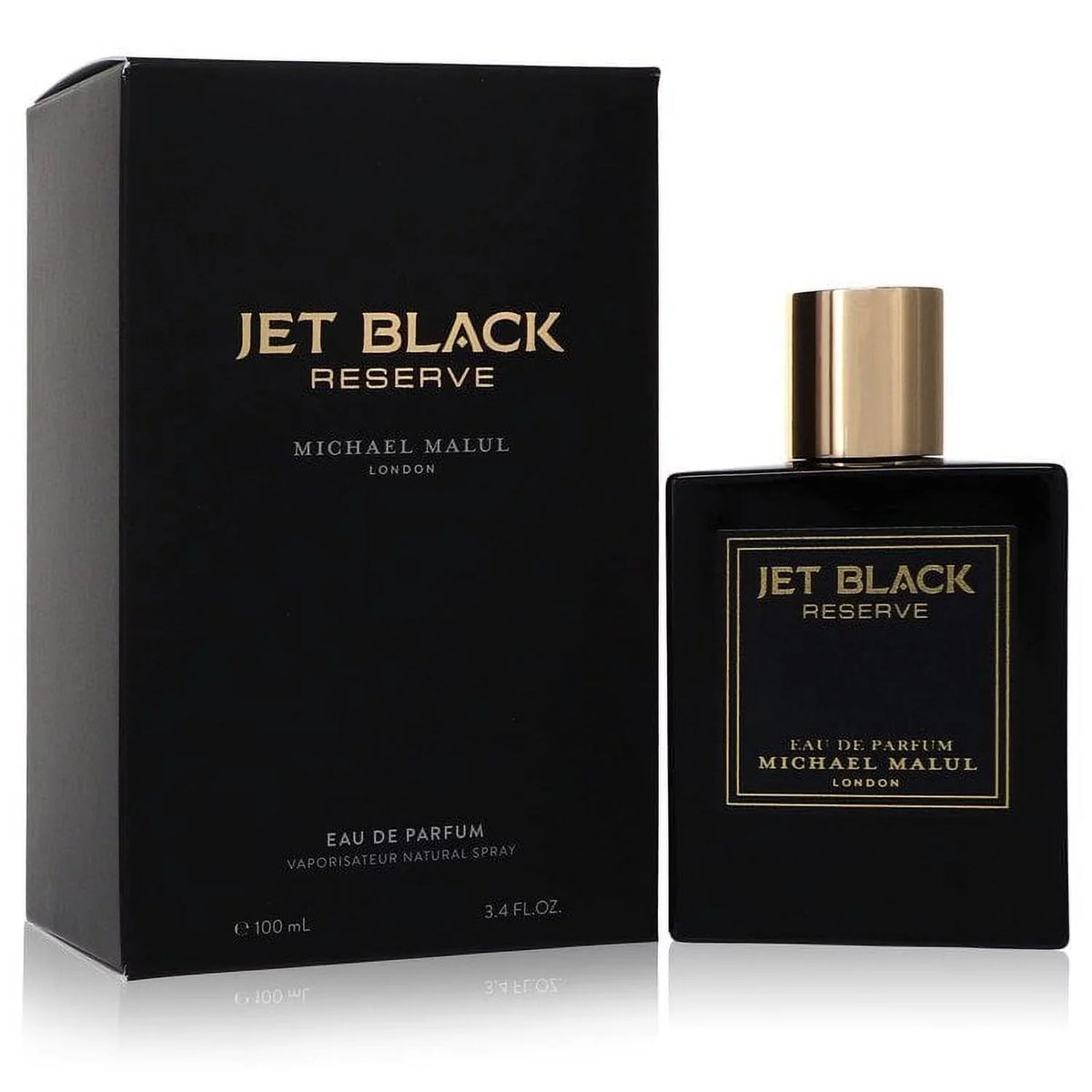 Jet Black Reserve by Michael Malul Eau De Parfum Spray 3.4 oz for Male