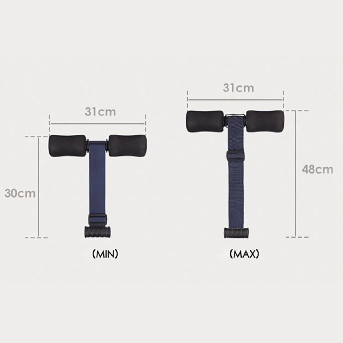 Portable Nordic Hamstring Strap Abdominal Workout Sit Abdominal Exercise Padded Bar