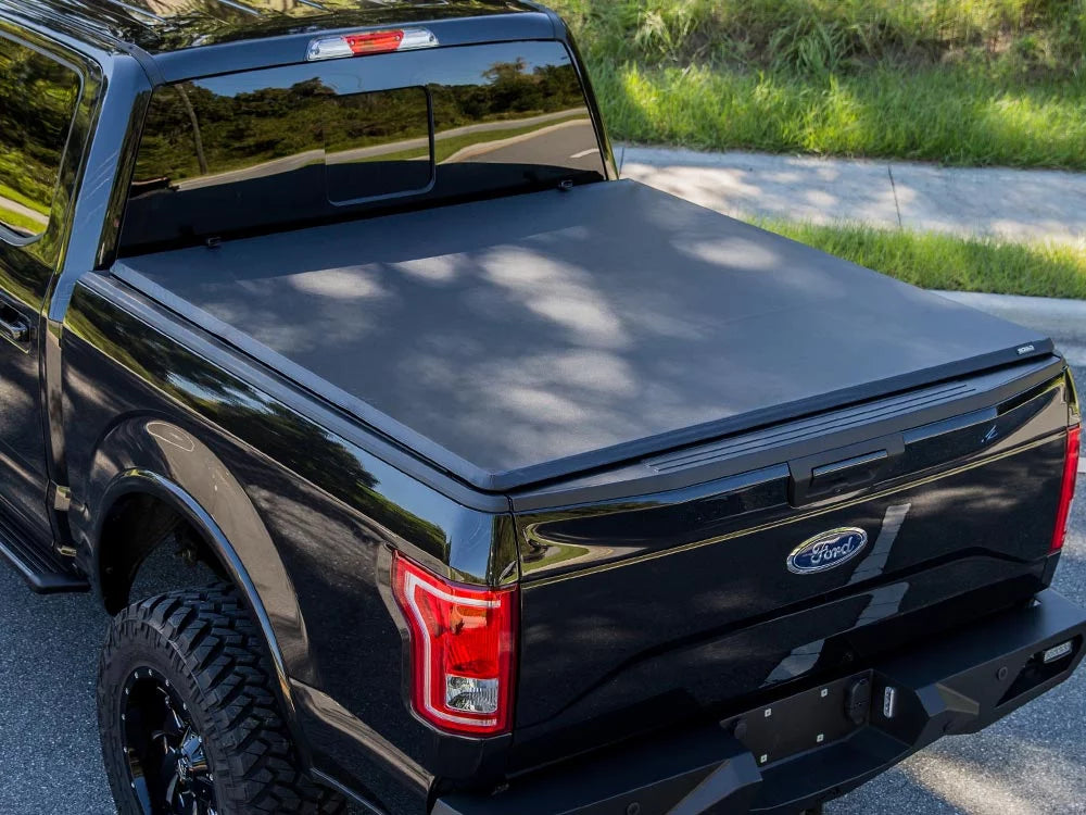 Gator Shield Hybrid Hard Folding Vinyl Tonneau Truck Bed Shield 2014-2018 Chevy Silverado GMC Sierra 8 ft Bed