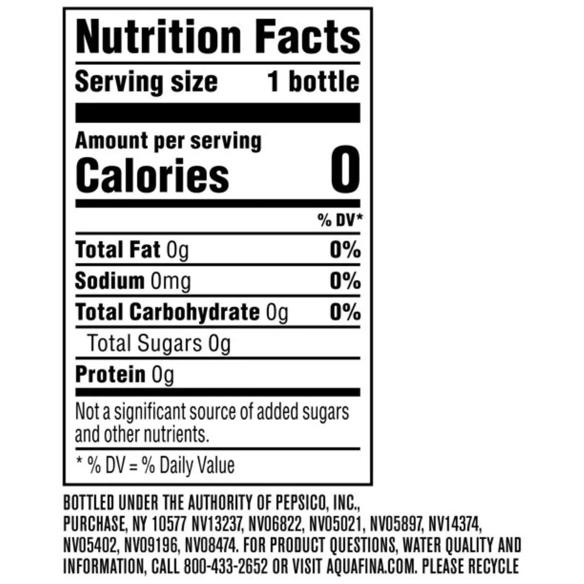 Aquafina Water 20oz Bottles, Quantity of 16
