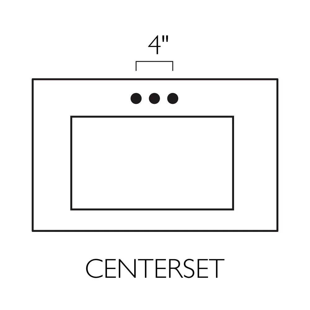 Pattern House 557678-WHT 61-inch Camilla Cultured Marble Centerset Mount Rectangle Double Bowl Vanity Top with Integrated Backsplash, Strong White