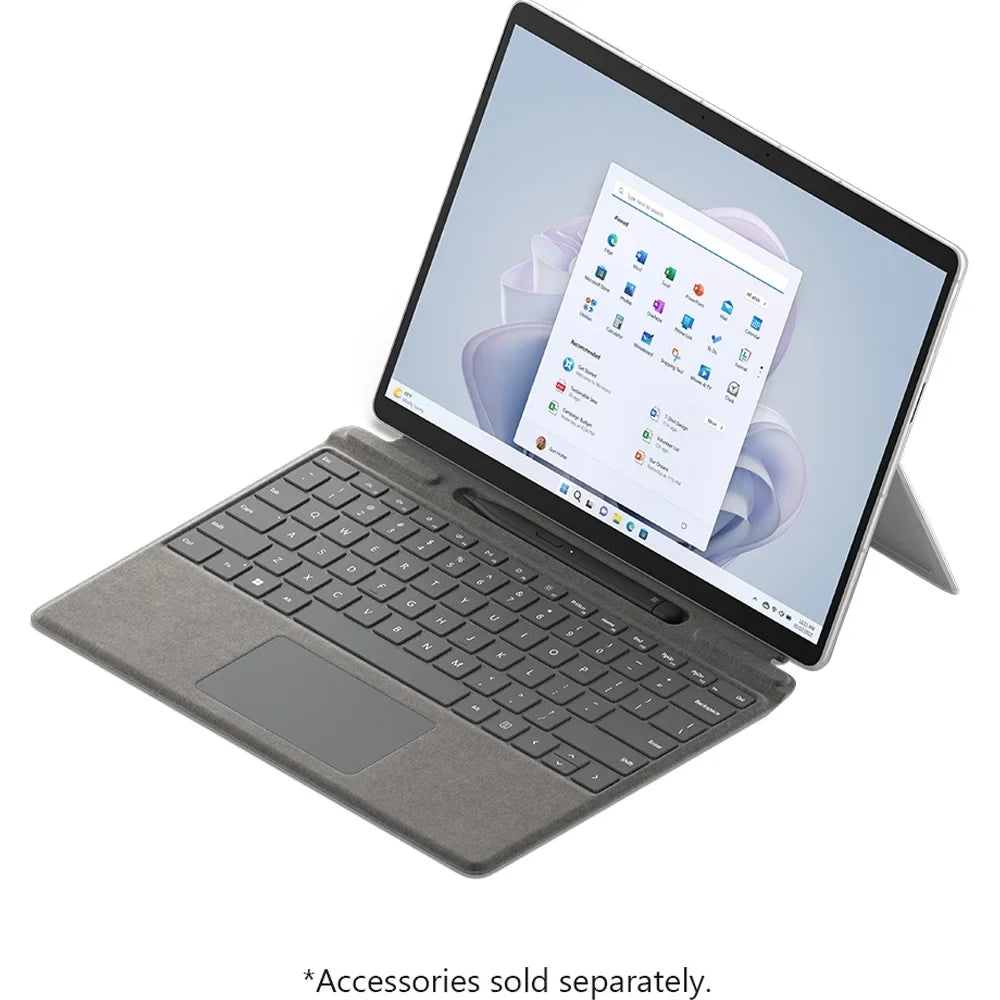 Microsoft Surface Pro 9 (2022), 13" 2-in-1 Tablet/Laptop, 5G Connectivity, Thin and Lightweight, Faster SQ3 Processor for Multi-Tasking, 8GB RAM, 128GB Storage with Windows 11, Platinum - (Open Box)