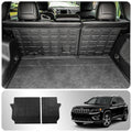 Back Seat Protection Compatible with 2019-2023 Jeep Cherokee Trunk Mat Cargo Liner Cargo Mat TPE All Weather Back Seat Protection Protector 2022 Cherokee Accessories (Backrest Mats)