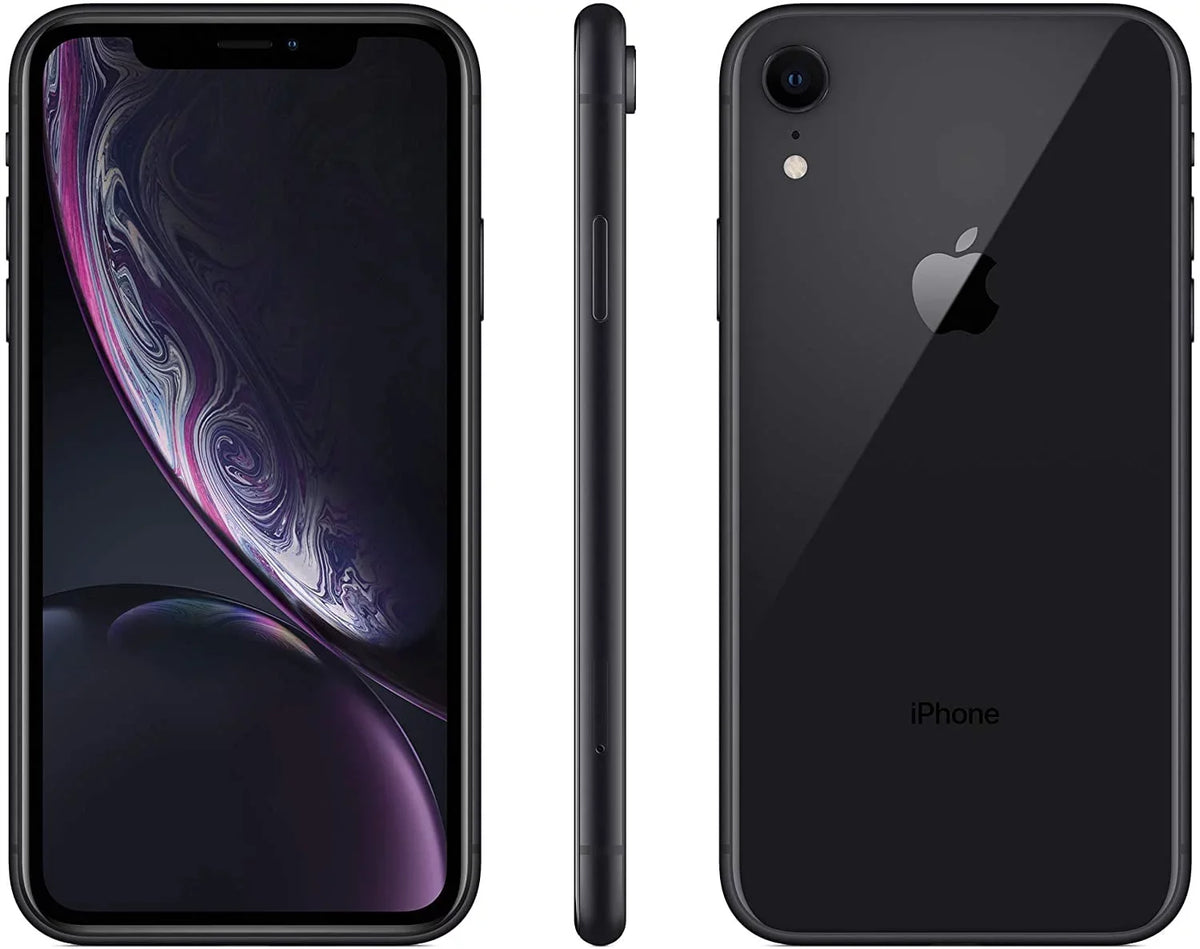 Restored Apple iPhone XR A1984 (Fully Unlocked) 64GB Black w/ Gift Box (Refurbished)