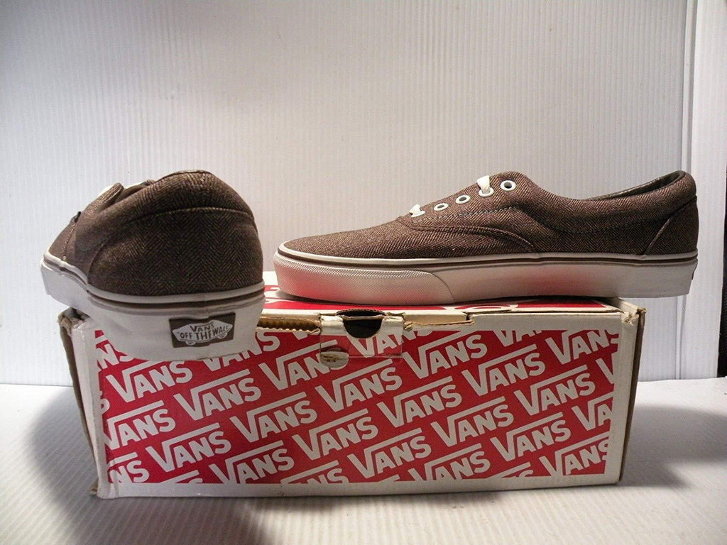VANS ERA LX CLASSIC LOW MEN SHOES ESPRESSSO/WHITE *871699 SIZE 11.5 NEW