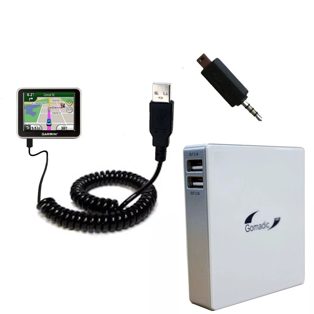 Gomadic High Capacity Rechargeable External Battery Pack suitable for the Garmin Nuvi 2310 - Portable Charger with TipExchange Technology