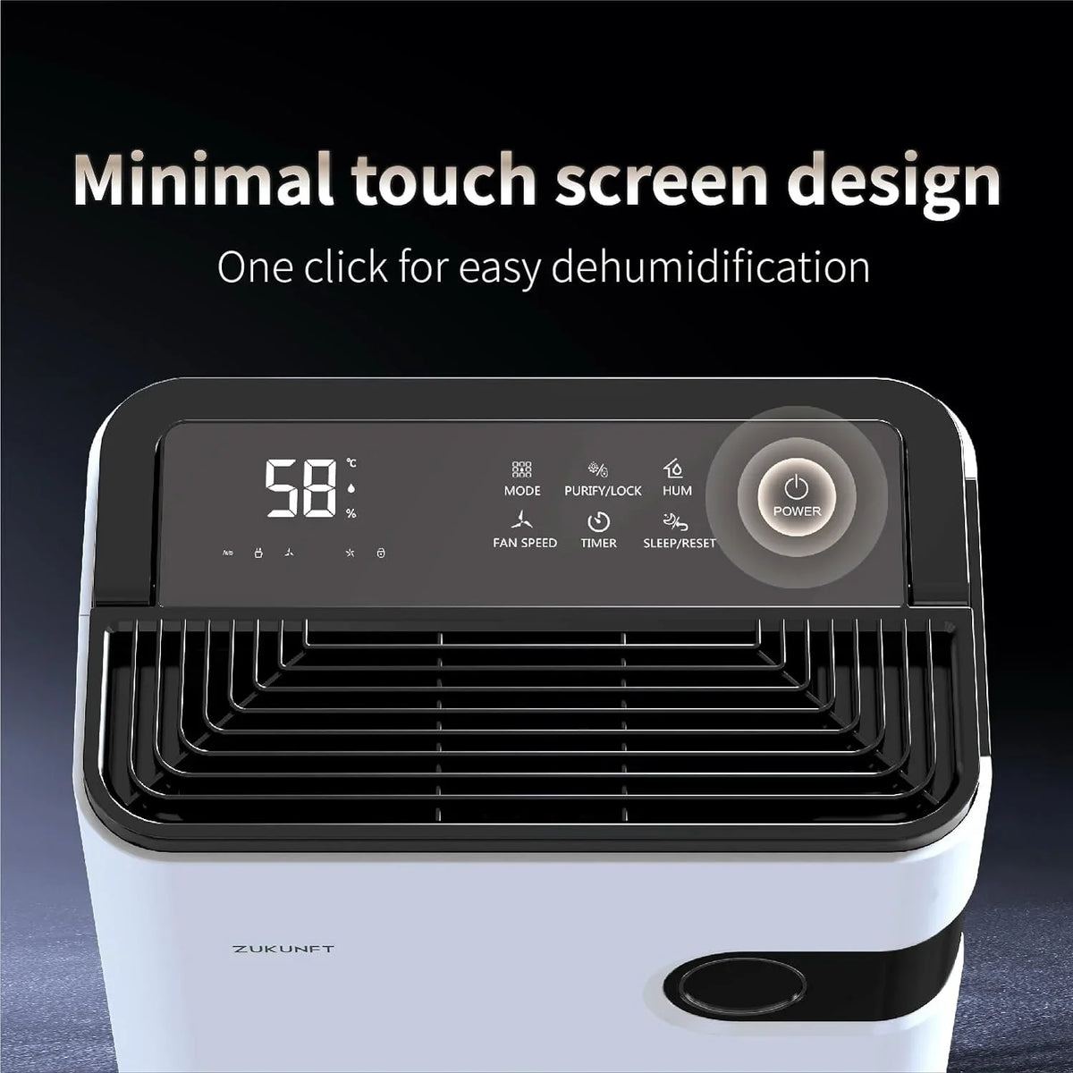 Dehumidifier Home Moisture LED Quiet Humidity Control,4500 SqFt 50 Pint,Large Water Tank,Auto Off,Child Lock,Energy Saving,3 Modes,Household Commercial Dehumidifiers for Basements,Bathroom