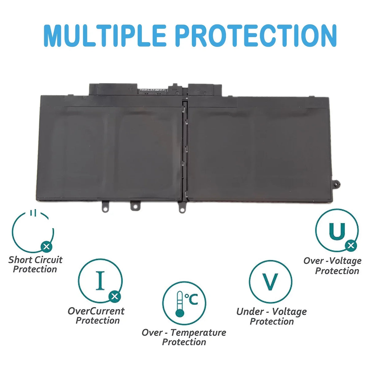 GJKNX Laptop Battery 68Wh for Dell Latitude 5480 5580 5280 5288 5488 5590 5591 5490 5491 5495 E5480 E5580 E5490 E5590, Dell Precision 15 3520 3530 Series Notebook GD1JP DY9NT 5YHR4 451-BBZG
