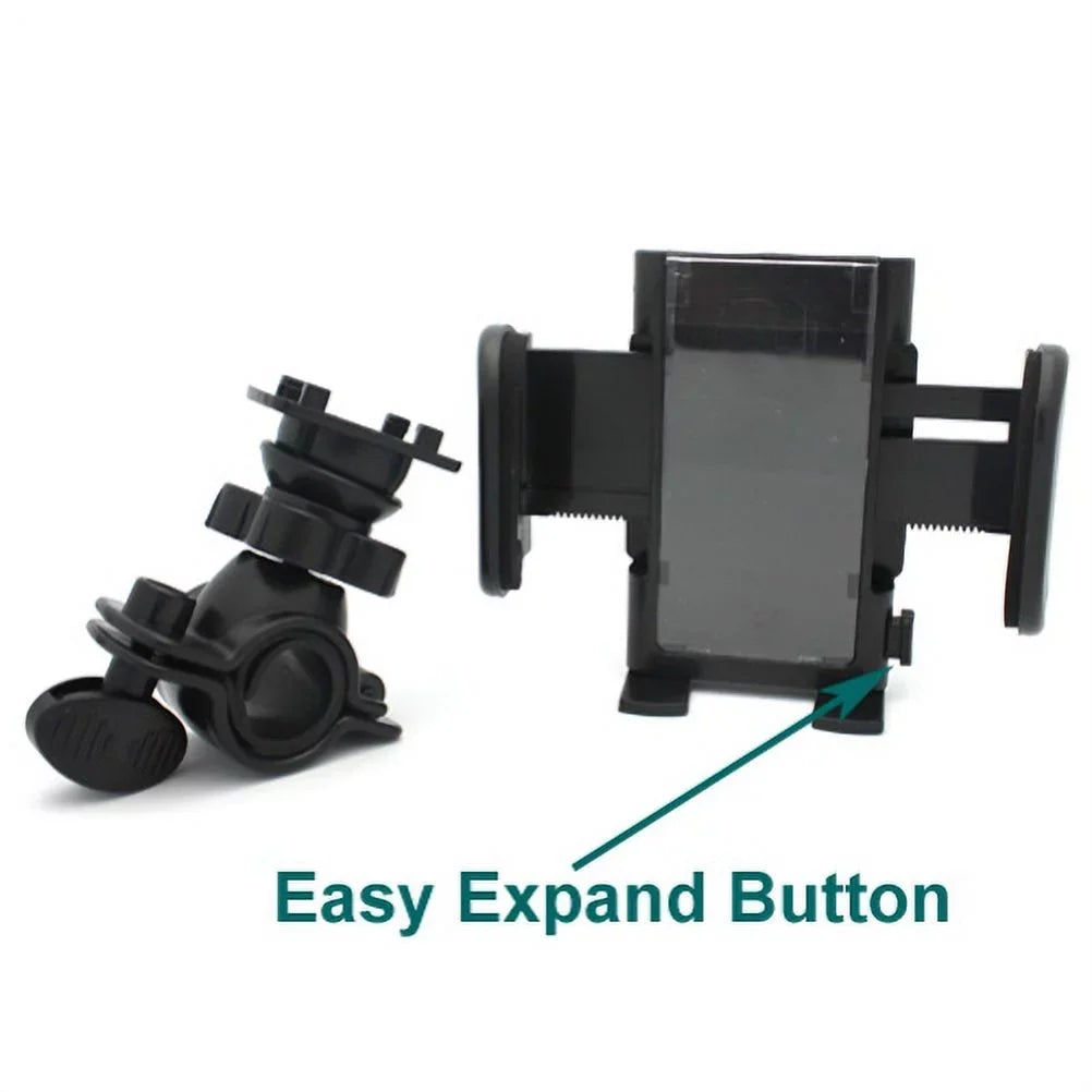 Holder Handlebar Bicycle Mount Bike Cradle Dock N1Y for Samsung Galaxy J7 (2018) Refine, J5, J3 (2018) Fold Alpha A9 A6 A50 A20 A10e - Sonim XP8 XP3 - Sony Xperia 1 - Wiko Ride - Xiaomi Mi 9T