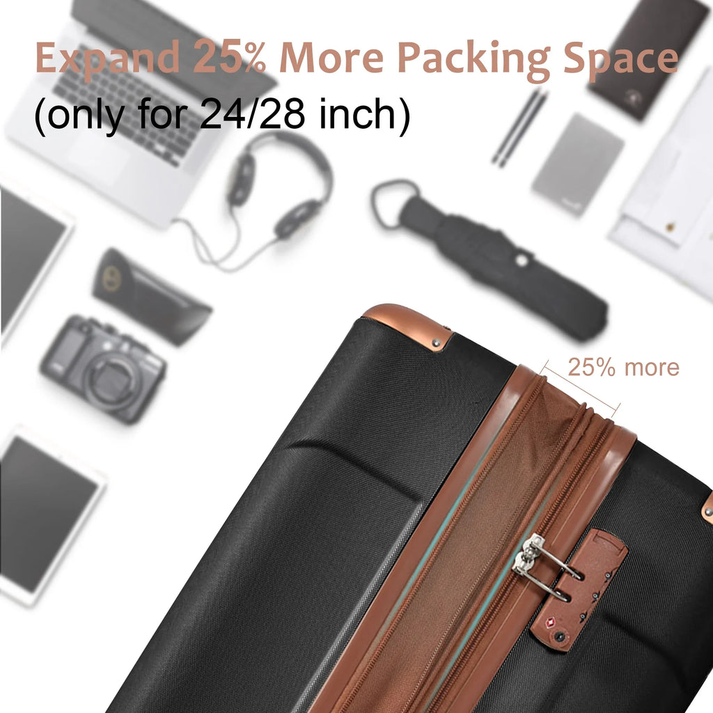 Premium Hardshell Spinner Suitcase with TSA Lock - Single - 9.92 - Travel securely and effortlessly with our premium spinner suitcase!