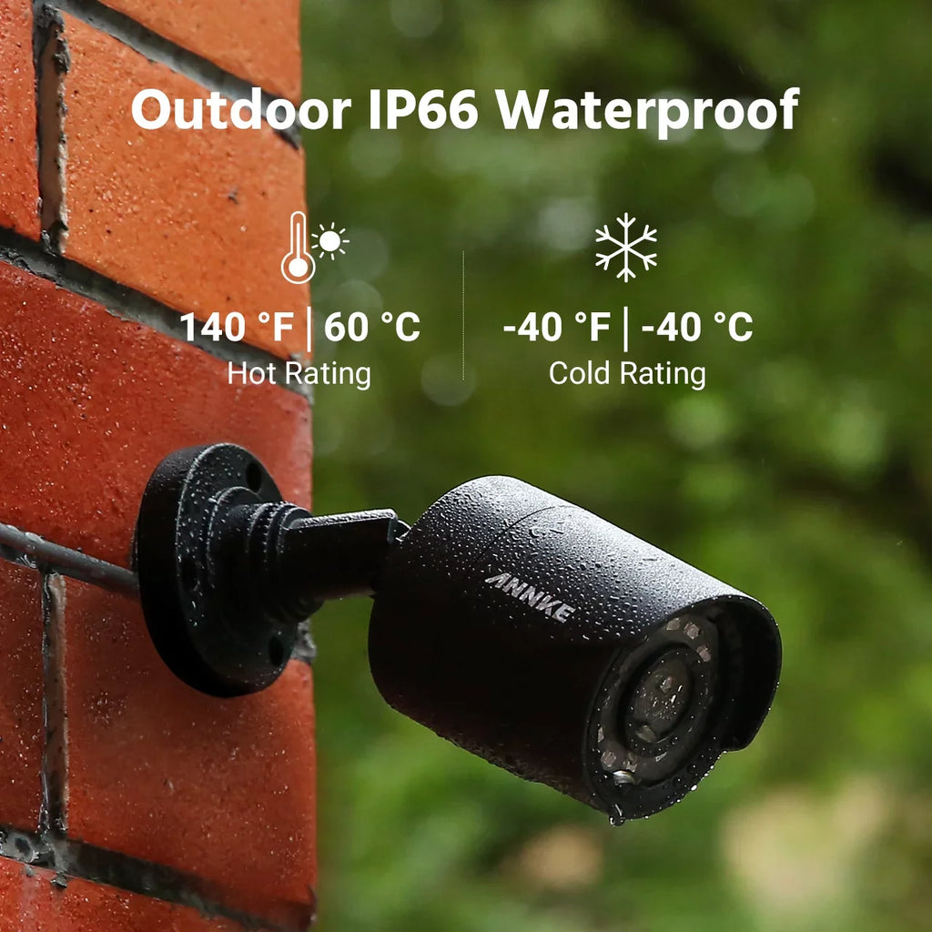 ANNKE 8CH 1080P Outdoor Surveillance Camera System 4PCS Bullet Weatherproof Camera System Surveillance Kits With 2T Hard Drive Disk