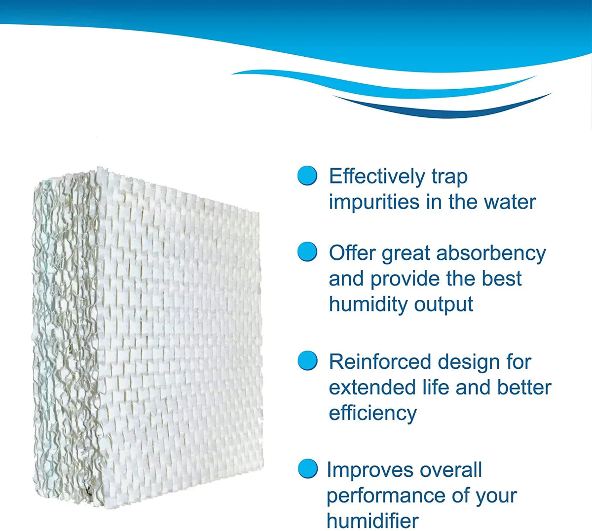 HQRP 2-pack Wick Filter Replacement for Bemis Essick Air AIRCARE SS390DWHT, 826000, 826800, 826600, 826900, 821000, 821001, 831000 Evaporative Humidifiers