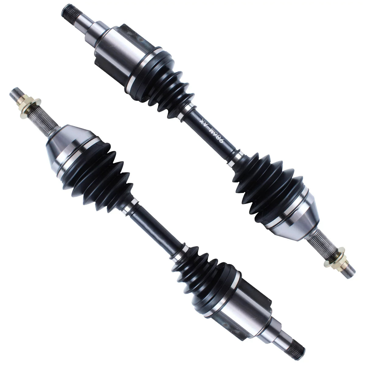 Detroit Axle - 2pc Front CV Axles for Chevrolet Cobalt Pontiac G5 G4 Pursuit Saturn Ion, Replacement CV Axle Shafts Assembly
