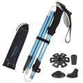 Tomshoo Trekking Pole for Hiking Camping Backpacking, Lightweight and Resilient Blue