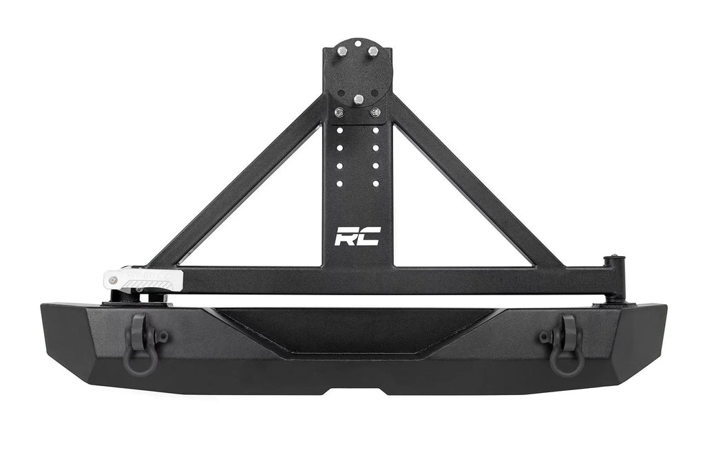 Rough Country Rear Bumper w/Tire Carrier for 2007-2018 Jeep Wrangler JK - 10594A