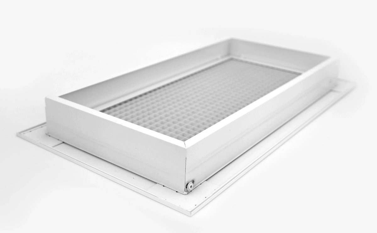 14" x 34" Cube Core Eggcrate Return Air Filter Grille for 1" Filter