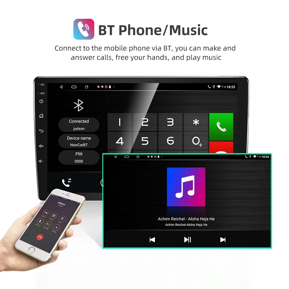 JMANCE Car GPS Radio for Jeep Compass Patriot 2010-2017 Android 10 Player 10.1" Sat Nav Stereo 2+32GB