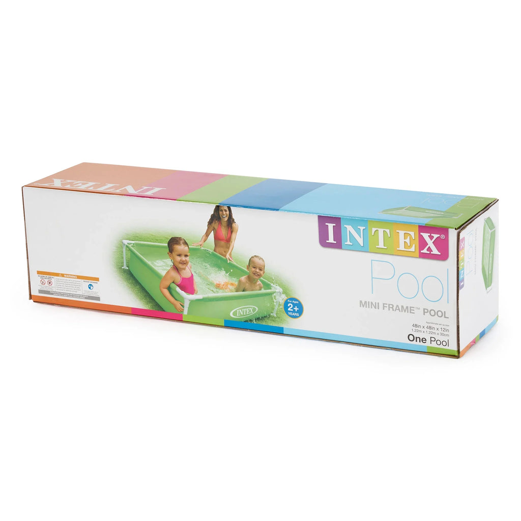 Intex Mini Framed Beginner Outdoor Kiddie Swimming Pool, Color Varies