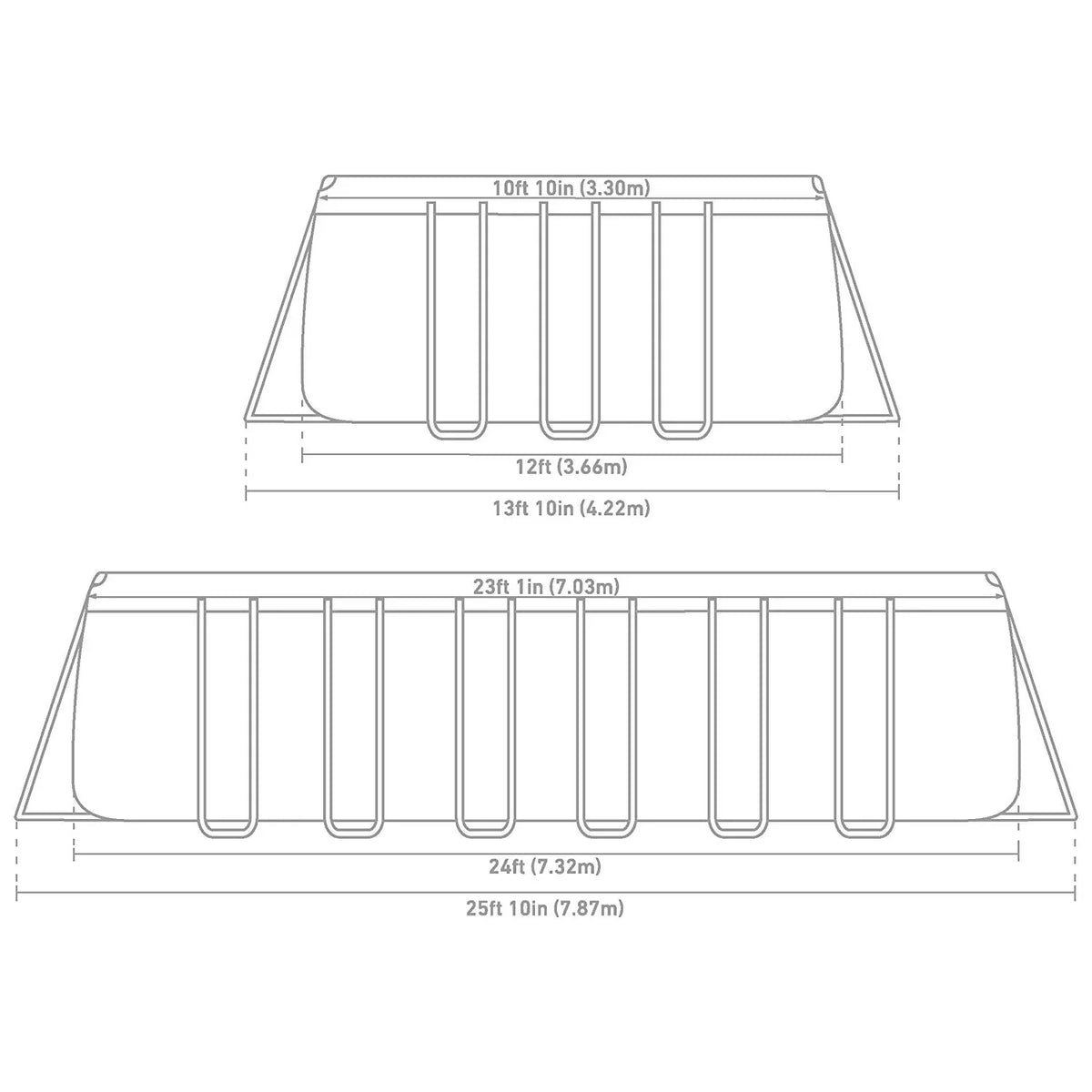 Intex 12 x 24 x 52" REC Ultra XTR Frame Pool Set