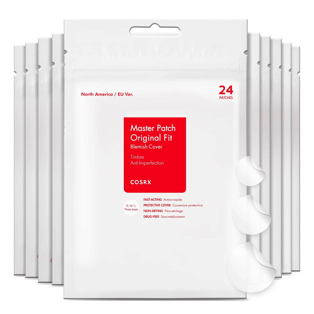 Cosrx Acne Pimple Patch Absorbing Hydrocolloid Original 3 Size Patches For Blemishes And Zits Shield Spot Stickers For Face And Body, Not Tested On Animals, No Toxic Ingredients (240 Count (Pack.