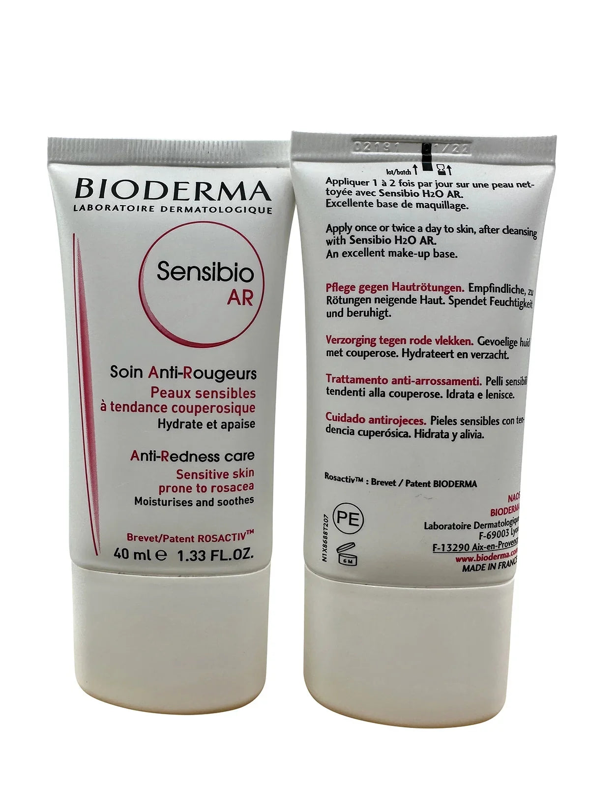 Bioderma Sensibio AR Cream Anti Redness Care 1.33 oz Set of 2