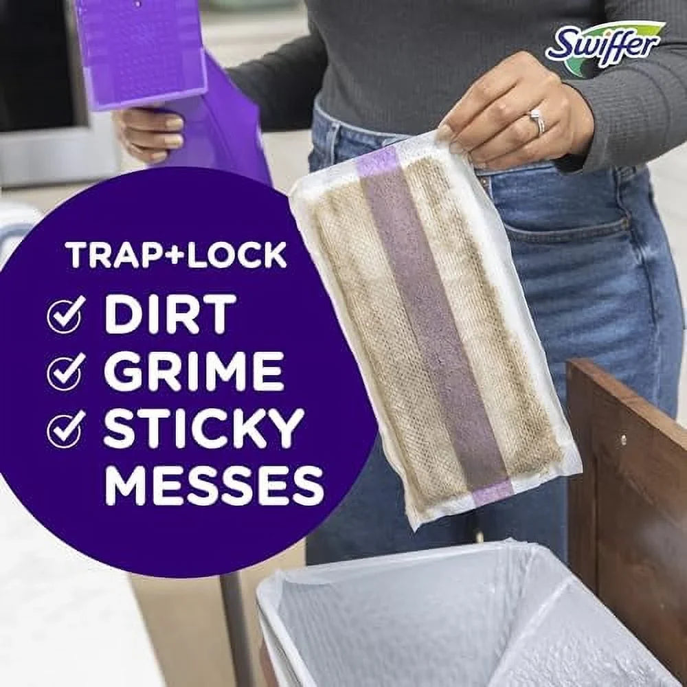 Swiffer WetJet Timber Floor Cleaner Spray Mop Pad Refill, Multi Surface, 24 Count