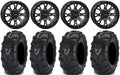 System 3 ST-6 14" Wheels Dark Tint 28" Mud Lite II Tires Polaris RZR XP 1000 / PRO XP / Ranger XP 900/1000
