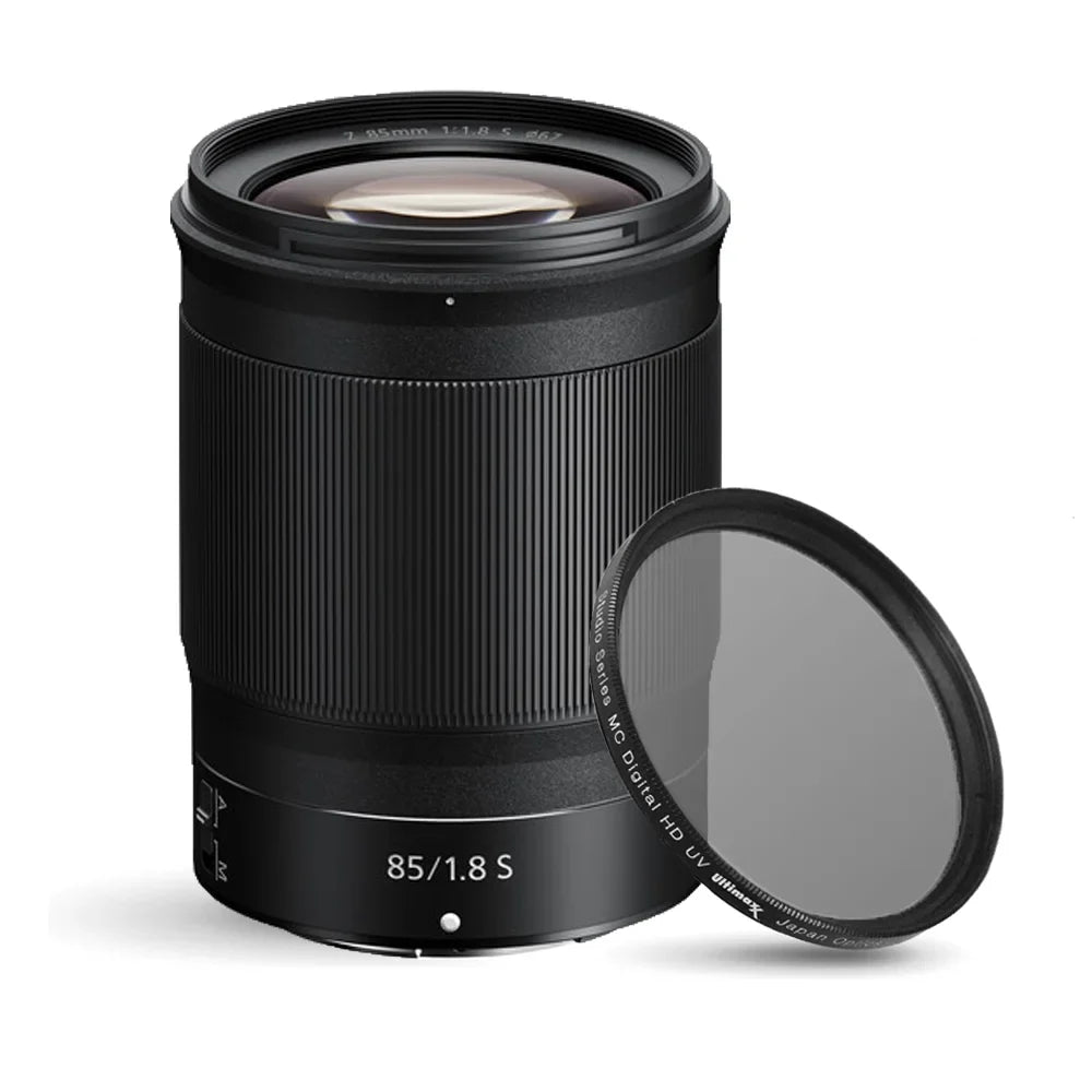 Nikon NIKKOR Z 85mm f/1.8 S Lens 20090 + 67mm UV Ultraviolet Filter