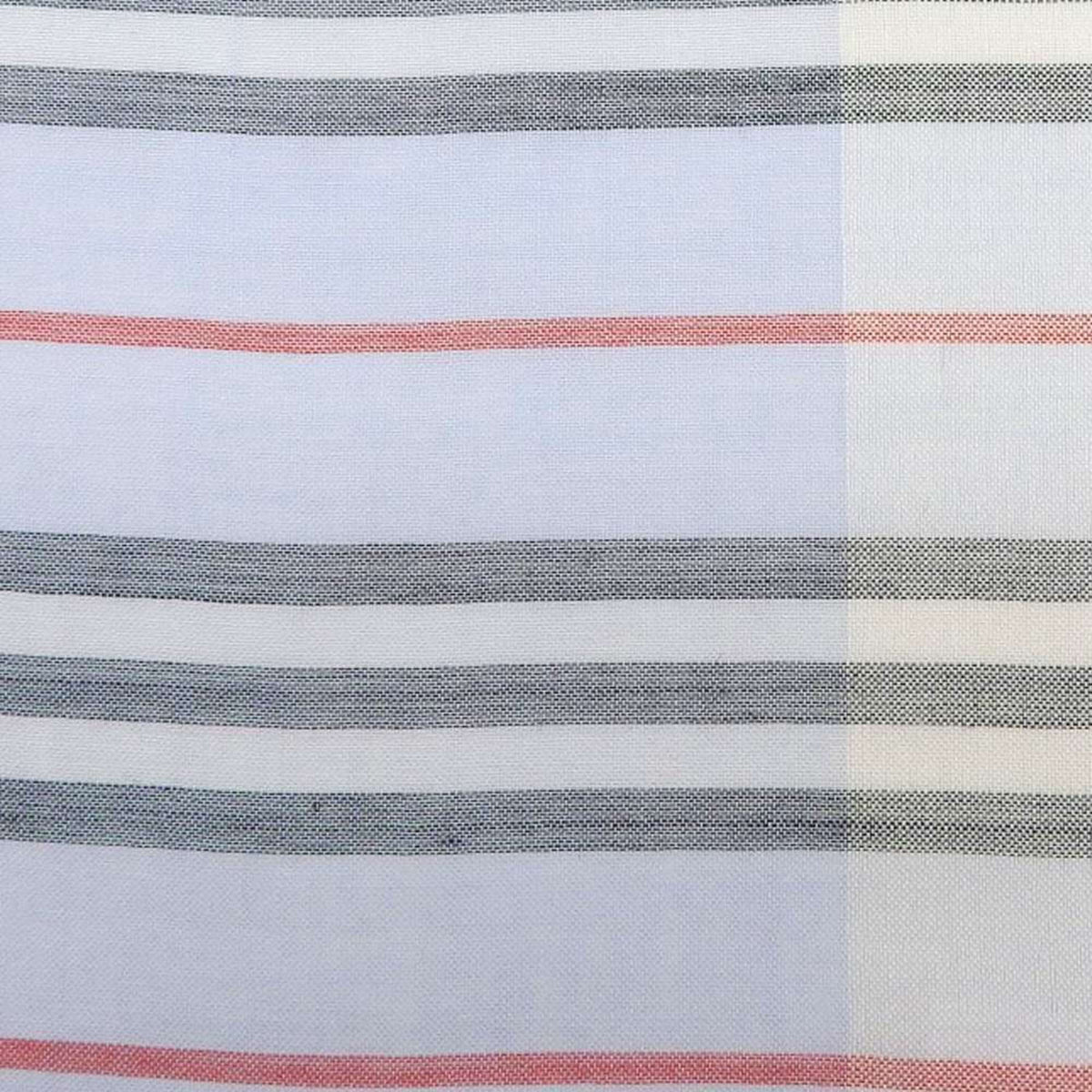 Pre-Owned Burberry BURBERRY scarf border stripe wool silk light blue 80173691 (Like New)