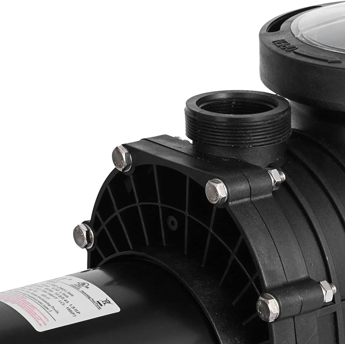 Self Primming Pool Pump, Inground Above Ground Swimming Pool Pump Upgraded 110V/220V Dual Voltage, 1100W 60HZ Single Speed Pumps With Strainer Basket Silent Operation