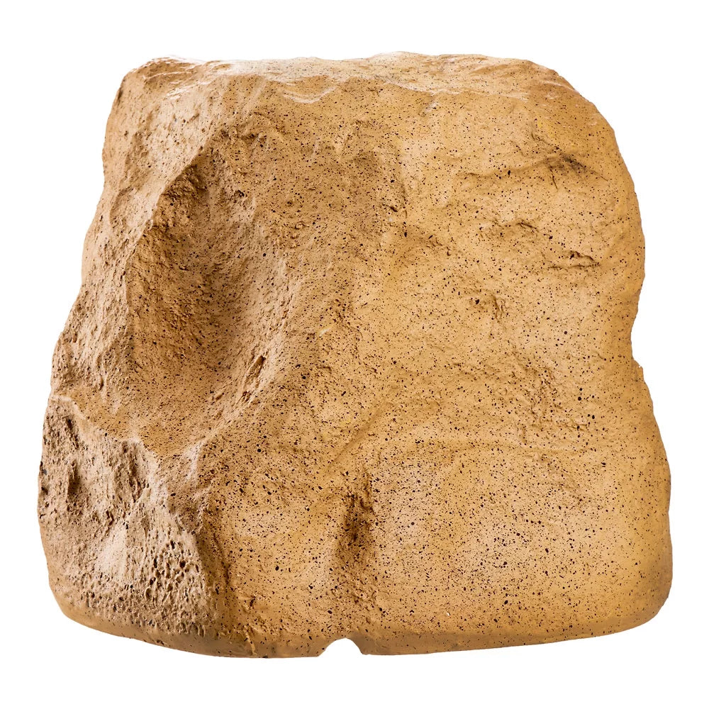 OSD Audio 5.25 inch 120W Bluetooth Outdoor Rock Speaker – Weather Resistant, Sandstone Canyon Brown