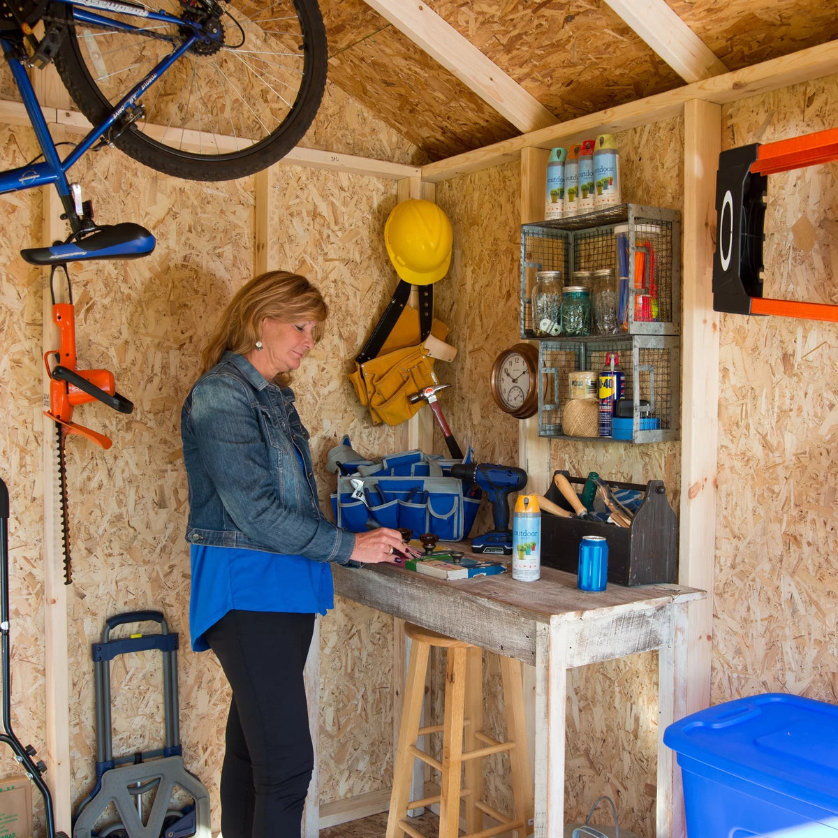 Handy Home Products Timber 10 ft. x 12 ft. Timber Storage Shed (with Floor)