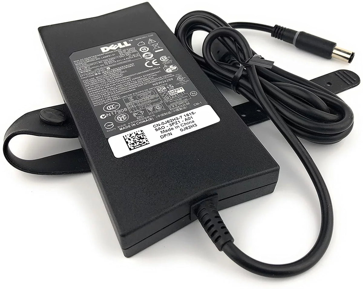 Dell Charger Power Supply Cord 90W 19.5V 4.62A for Latitude, Inspiron 1520 1521 1525 1526 1545 1564, Studio 1537 1555 1735 1737 and Vostro 3460 3560 1540 3750 (Original Dell PA-3E Adapter)