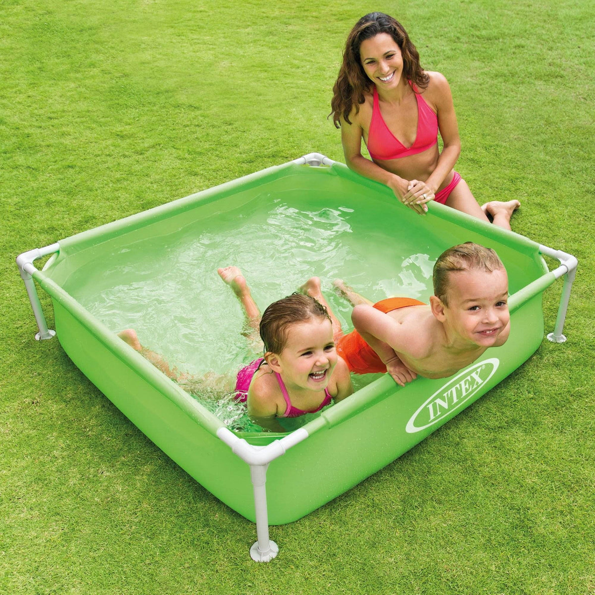 Intex Mini Framed Beginner Outdoor Kiddie Swimming Pool, Color Varies