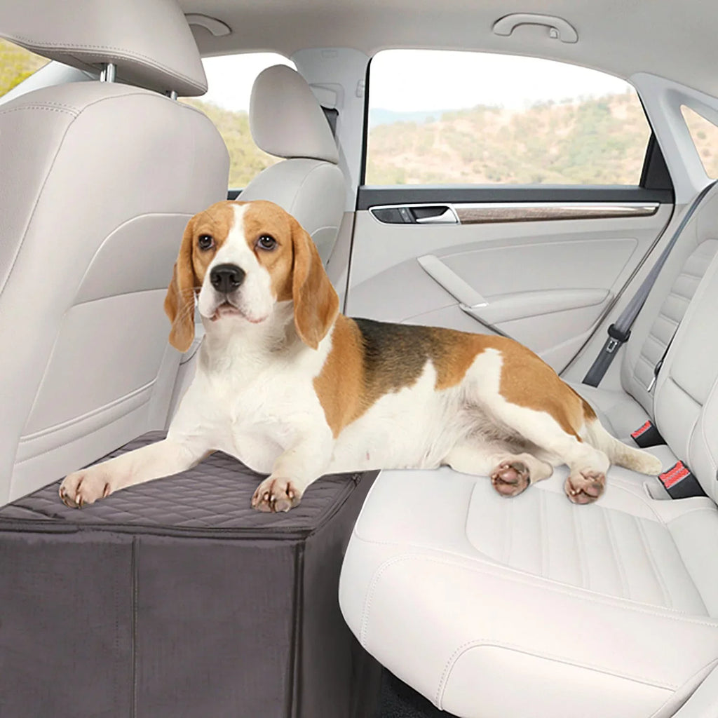 MSR Imports Dog Car Back Seat Extender Safer More Convenience Back Seat Platform and Storage Black