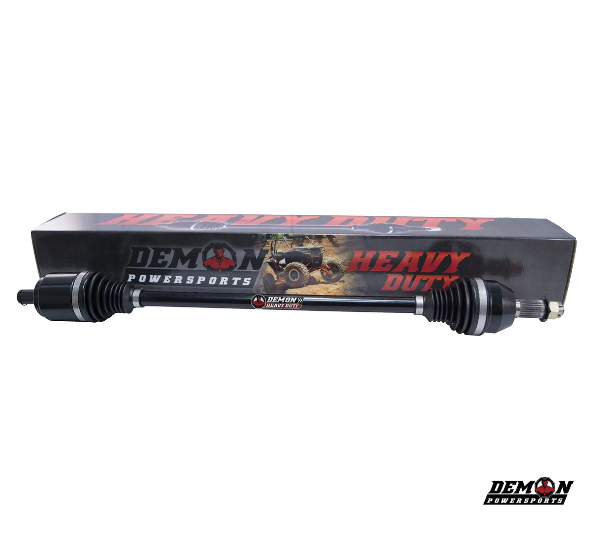 Demon Powersports Rear Right Heavy Duty Lift Kit Axle (2013-21) Can Am Outlander/Renegade, Unique Boot On Terrain for Heat Reduction, 47 Degrees Larger Swing Angles, for 6” Super ATV Lift Kit (Gen2)