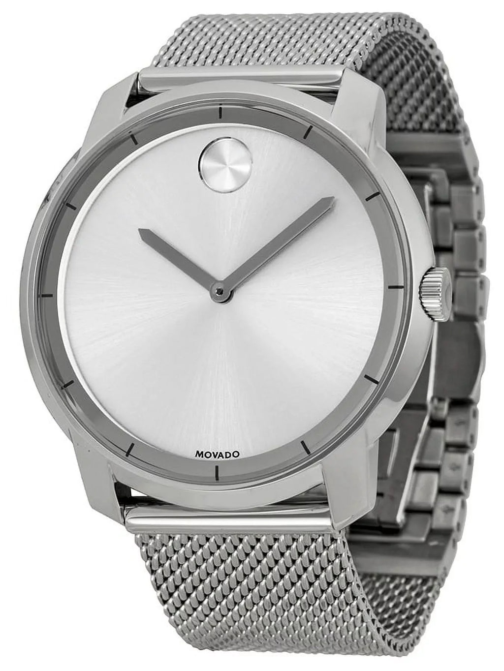 Movado Men's Bold Large Sunray Dial Analog Quartz 44mm Watch 3600260