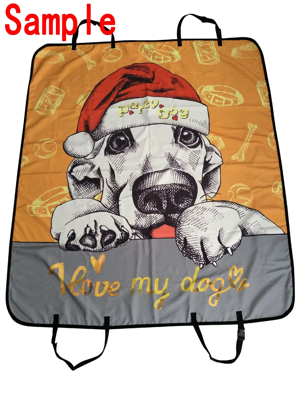 GCKG Family Rules Educational Pet Car Seat Enclosure Dog Car Seat Mat Hammock Cargo Mat Trunk Mat For Cars Trucks and SUV 54x60 inches