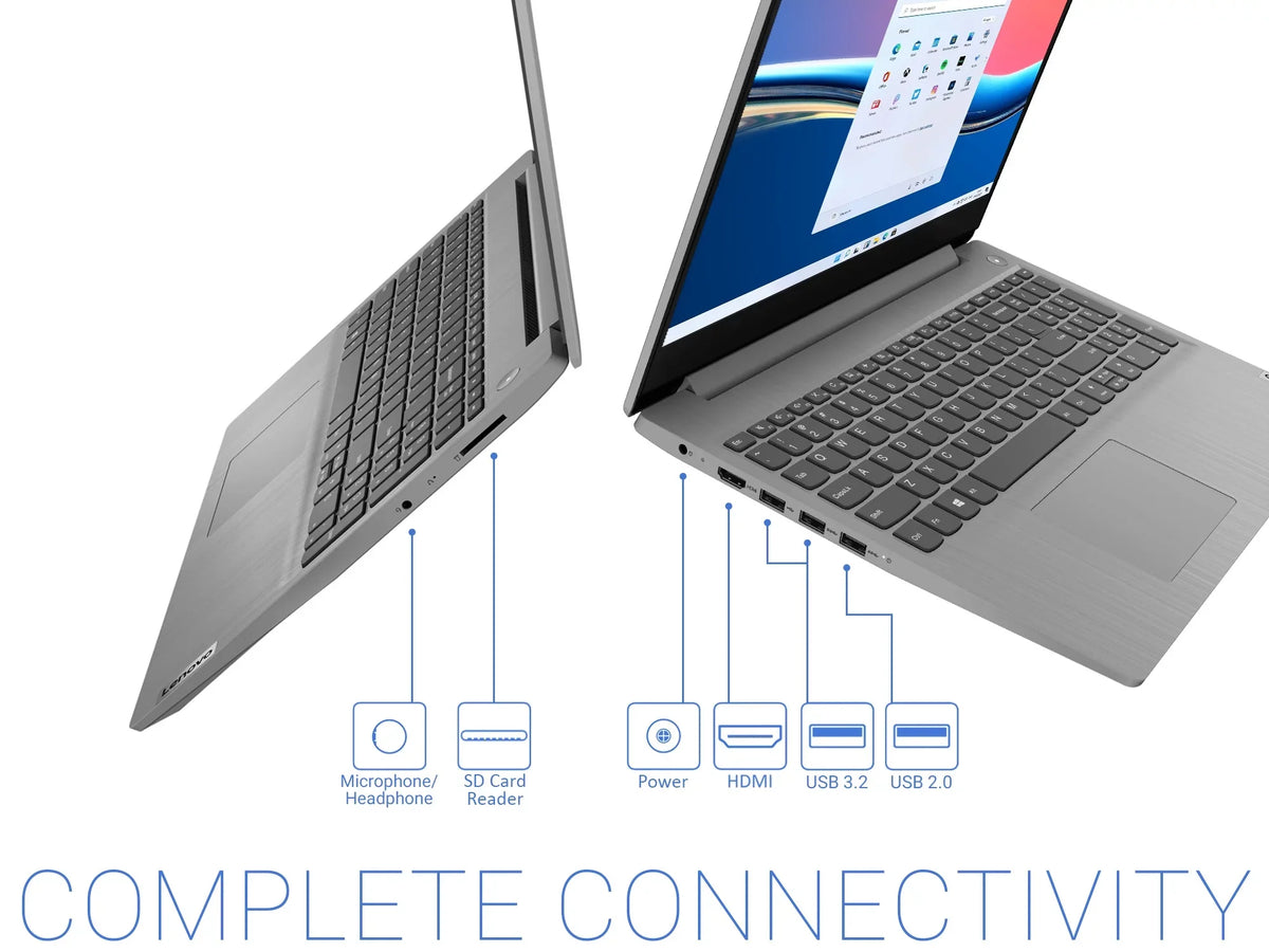 Lenovo IdeaPad 3 Laptop, 15.6" HD Touch Display, Intel Core i3-1115G4 Upto 4.1GHz, 8GB RAM, 1TB NVMe SSD, HDMI, Card Reader, Wi-Fi, Bluetooth, Windows 11 Home S