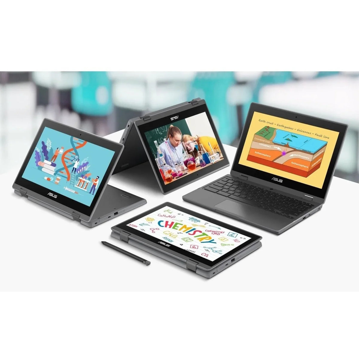 Asus Chromebook Flip 11.6" Touchscreen, Intel Celeron N5100, 64GB SSD, ChromeOS, CR1100FKA-YZ184T